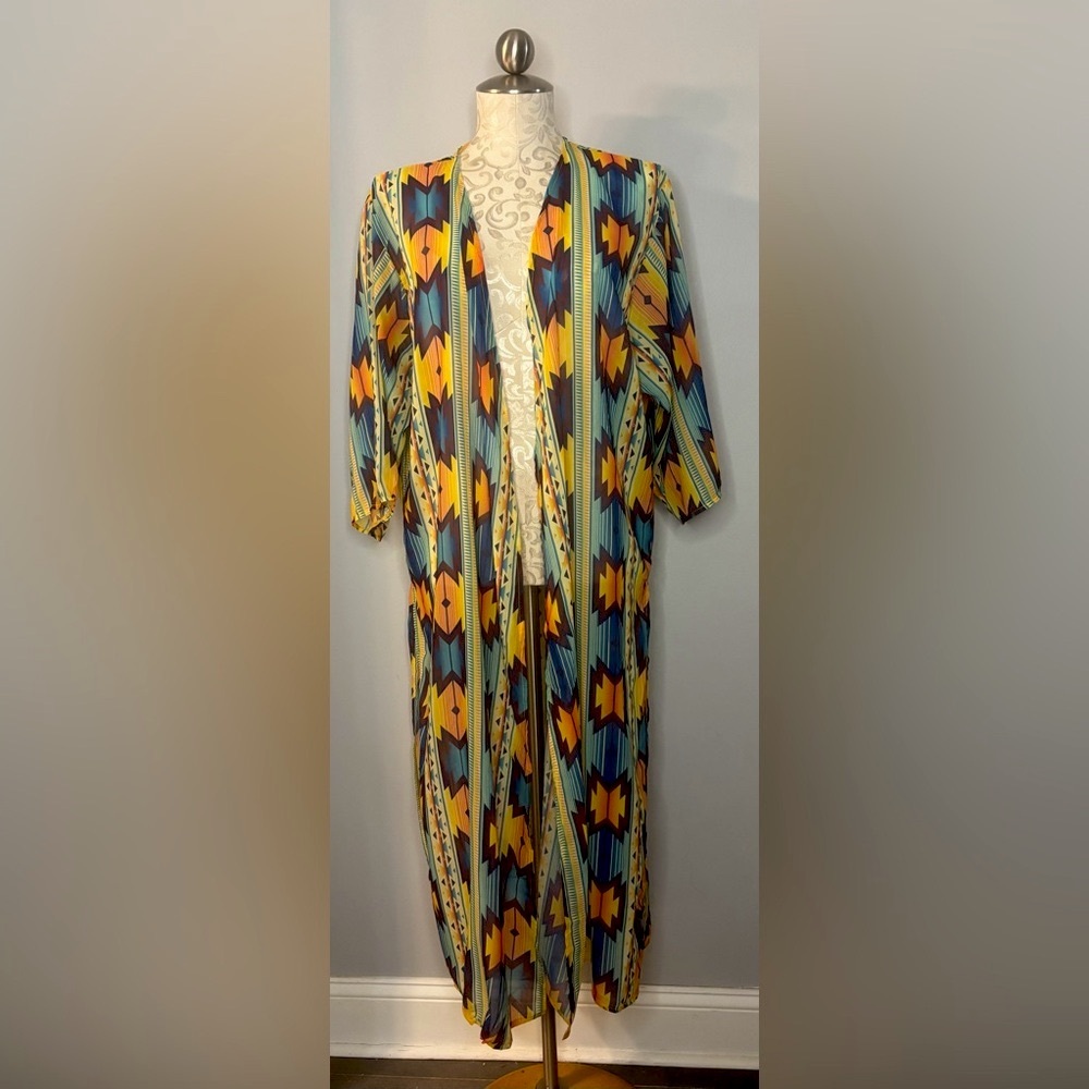 Cheekys Southwest  Kimono Duster